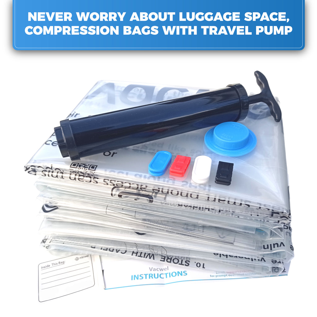 Jumbo Vacuum Storage Bag Space Saving Compression Bags (8-Pack)
